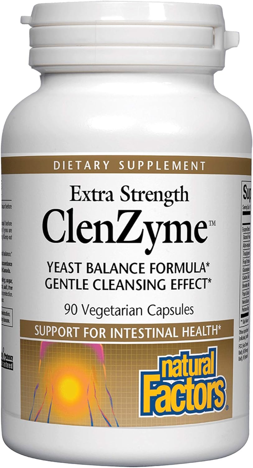 Natural Factors, Clenzyme, Extra Strength Yeast Balance Formula, 90 Capsules