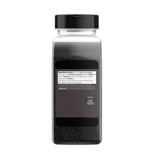 Birch & Meadow Black Sanding Sugar, 1 Lb, Colorful Sugar Crystals For Festive Holiday Baking
