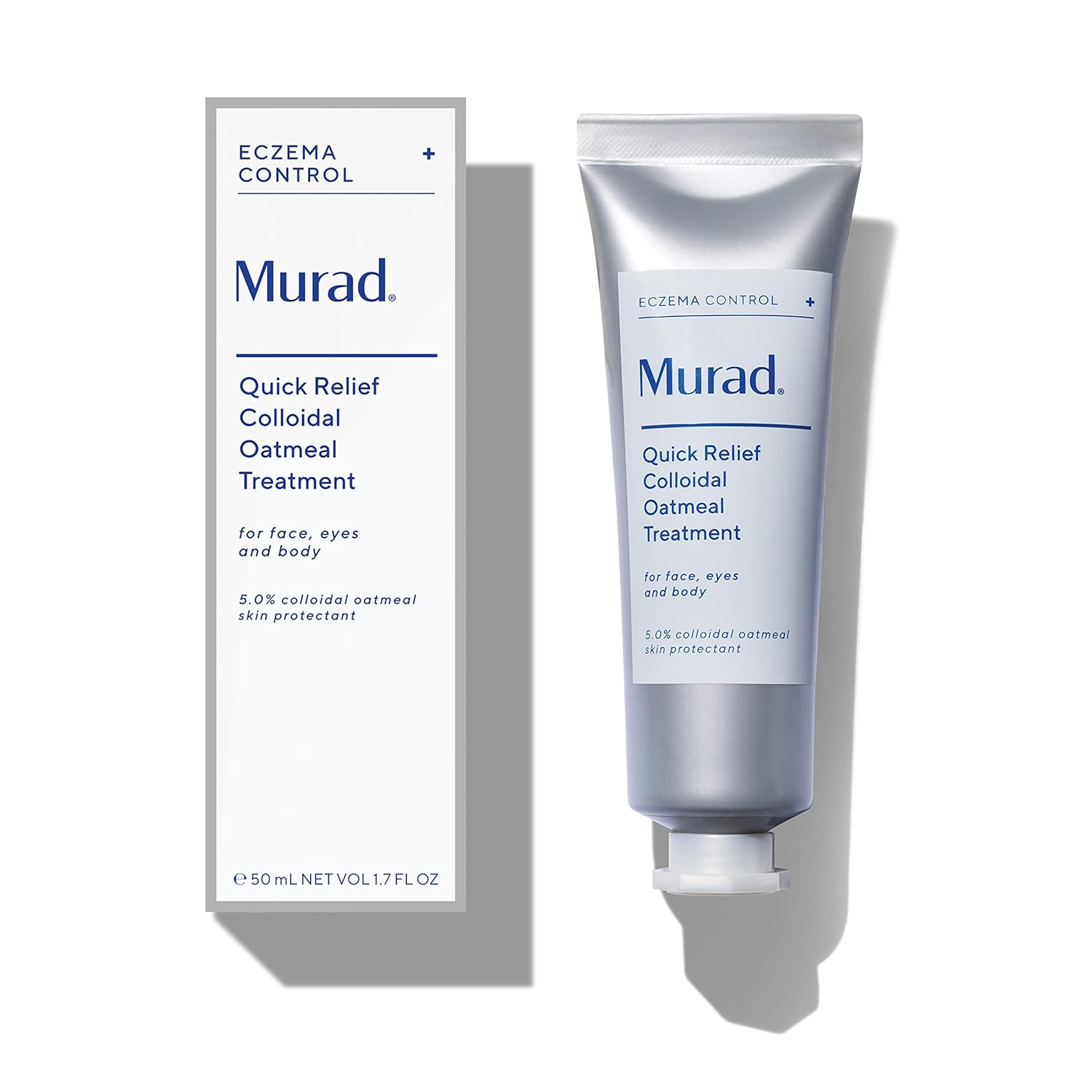 Murad Eczema Control Quick Relief Colloidal Oatmeal Treatment – Soothing Cream For Itchy Skin, Eczema Rash And Dermatitis Irritation - Gentle Hydrating Skin Care Treatment, 1.7 Fl Oz