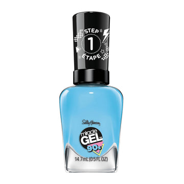 Sally Hansen Miracle Gel™, Hue Had To Be There Did I Blue That, Long Lasting, Gel-Like Formula, No Uv Lamp Needed, Blue Nail Polish