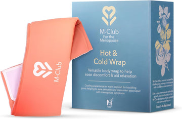 M-Club Hot & Cold Wrap For Menopause - Use As Neck Cooler Wrap Or Heated Neck & Shoulder Heat Pad For Joint Pain – Reusable Cooling Comfort Or Warm Relaxation – Microwave & Freezer Safe