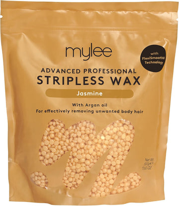 Mylee Advanced Stripless Wax 500G [Wild Rose] Professional Hard Wax Beads, Painless Hair Removal, No Strips Needed, Peelable Hot Wax For Hair Removal, Full Body, Face, Bikini, Brazilian, Hollywood