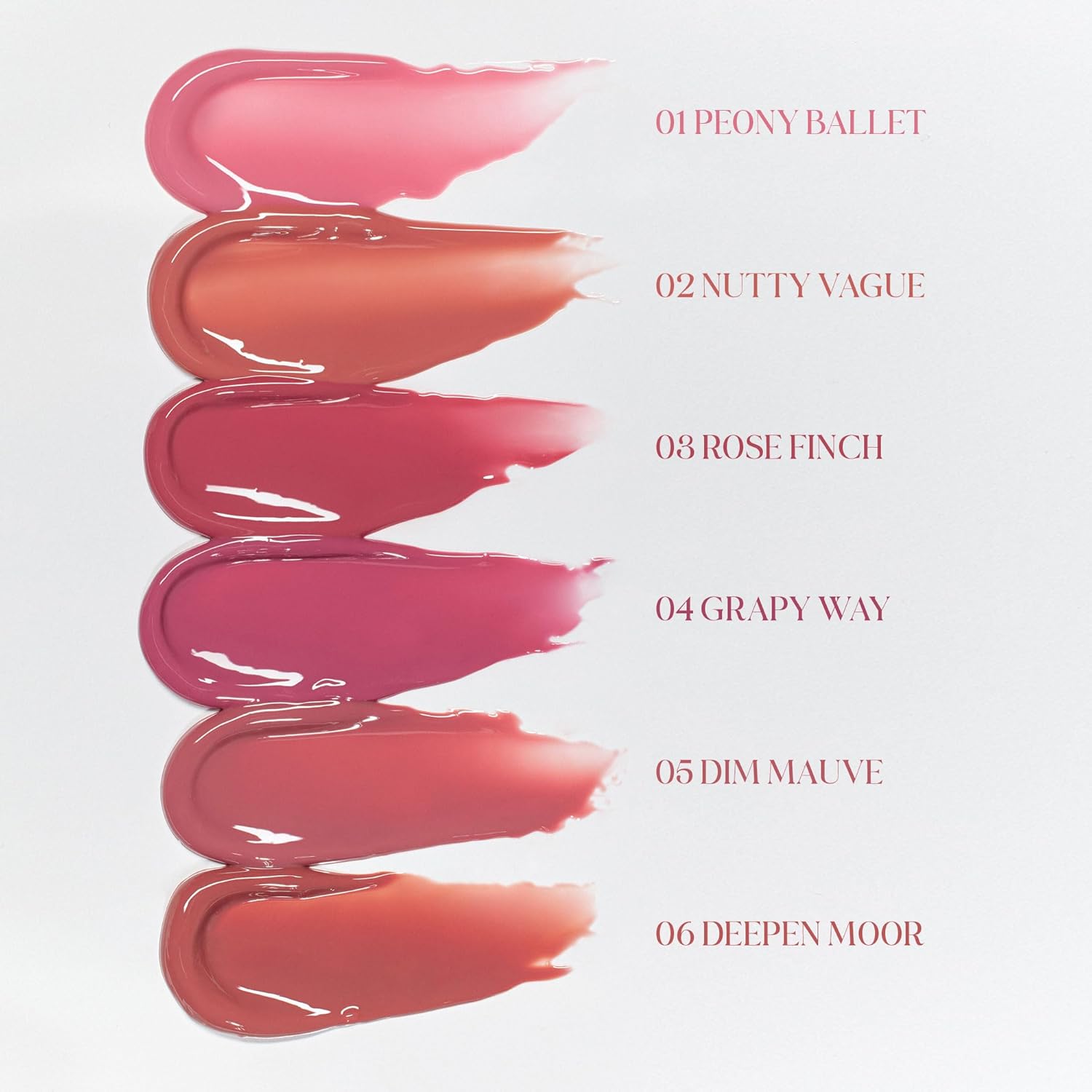 Rom&Nd Glasting Color Gloss (04 Grapy Way) | Kbeauty, Plumping, Glossy, Moisturizng, Natural Color, Long-Lasting