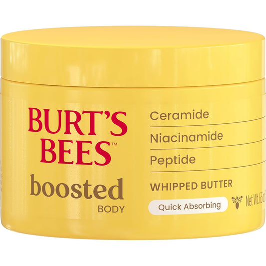 Burt'S Bees Boosted Body Lotion With Ceramide, Niacinamide And Peptide, Lightweight Daily Lotion Boosts Skin Barrier, Tropical Scent,13 Oz. Bottle