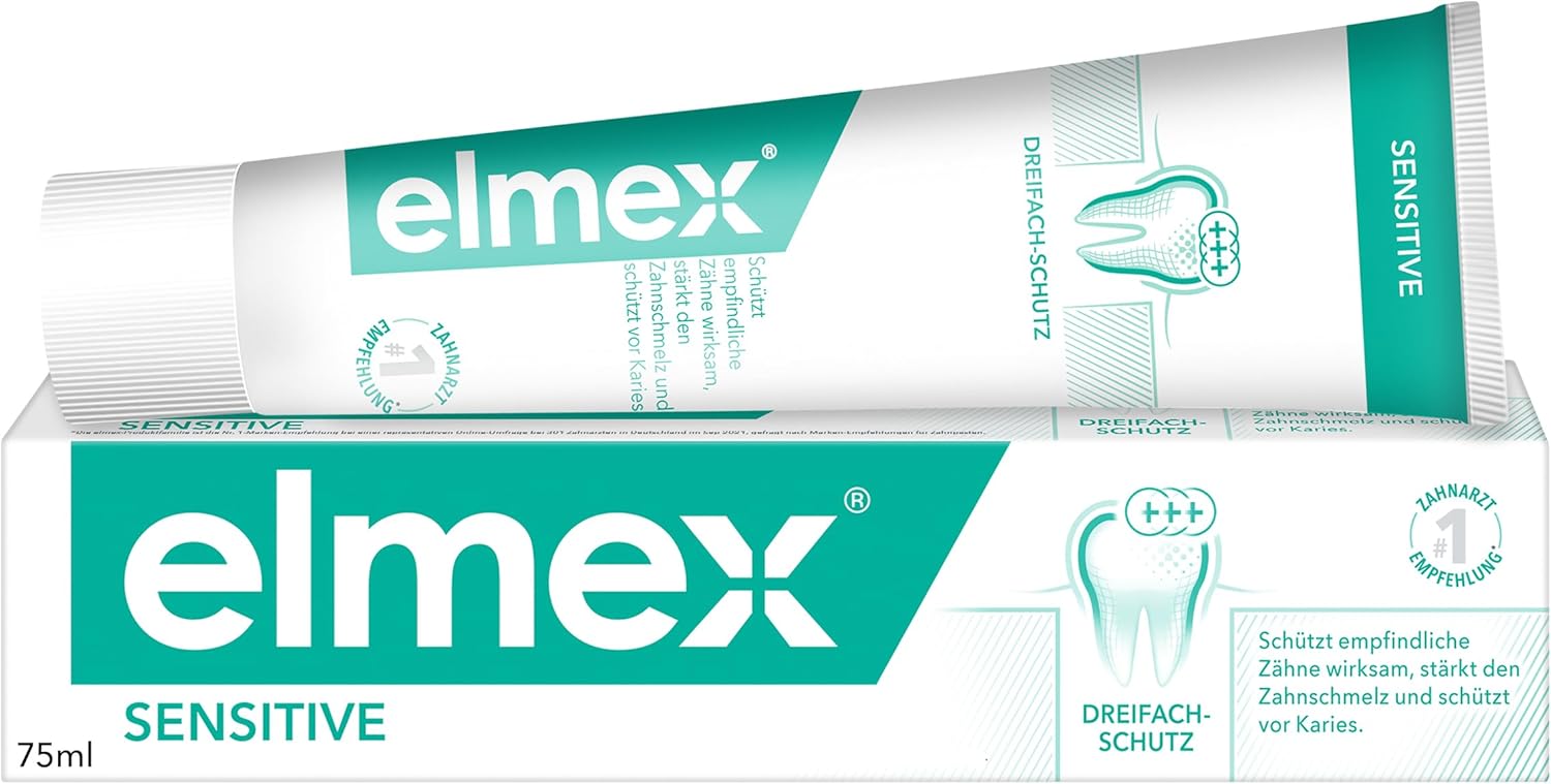 Elmex Sensitive Toothpaste Tube, Herbal, 0.08 Kg