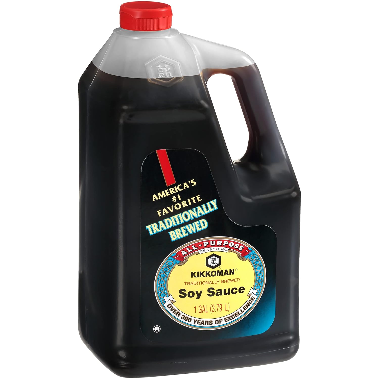 Kikkoman - Traditionally Brewed Soy Sauce, All Purpose Seasoning - 1 Gallon (Pack Of 1)