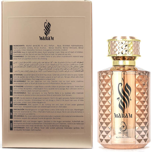 Arbiyat Maram Eau De Parfum For Women And Men (Unisex), 100 Ml Made In Uae
