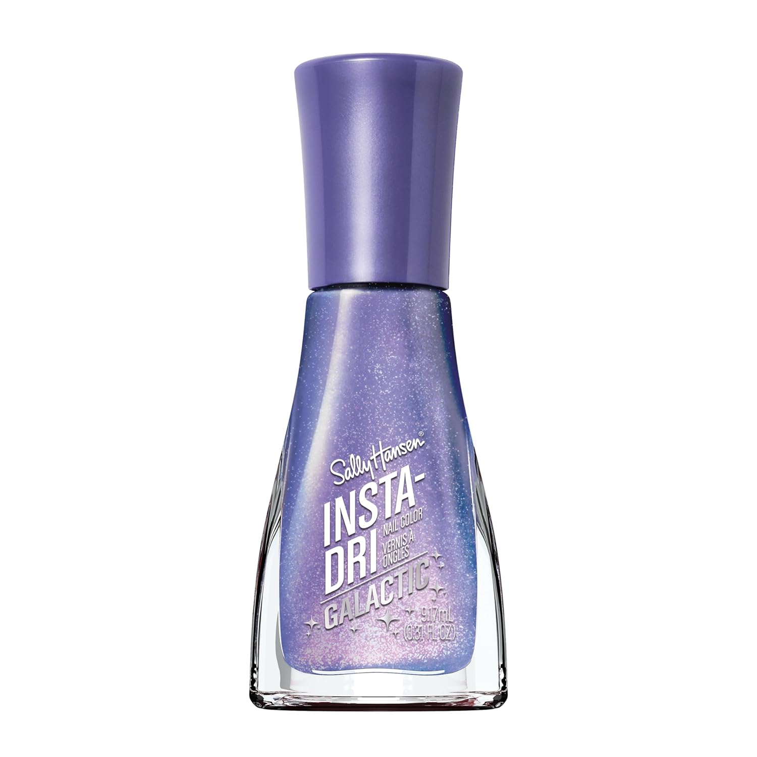 Sally Hansen Insta-Dri® Galactic, Ne-Blue-La, Quick Dry, Long Lasting, Streak-Free Shine, Metallic Blue Nail Polish