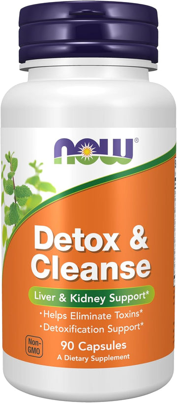 Now Foods Supplements, Detox And Cleanse, 90 Veg Capsules, Liver And Kidney Support