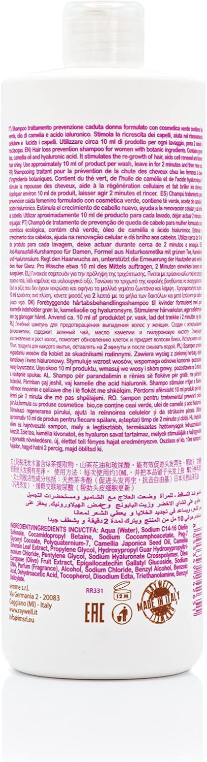Raywell Bio Nature Anti-Fall Shampoo For Women 1000 Ml