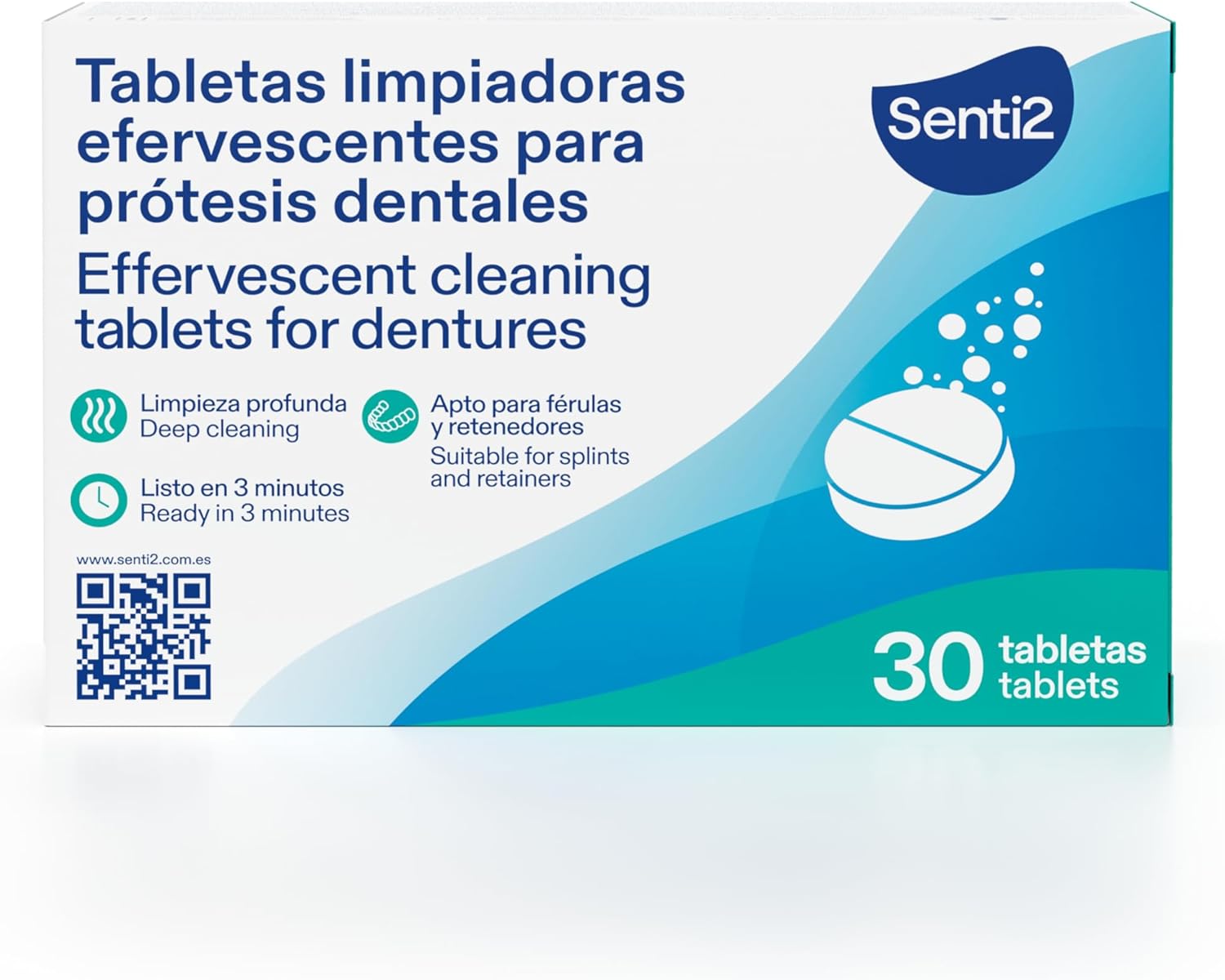 Senti2 Dental Cleaning Tablets Box Of 30