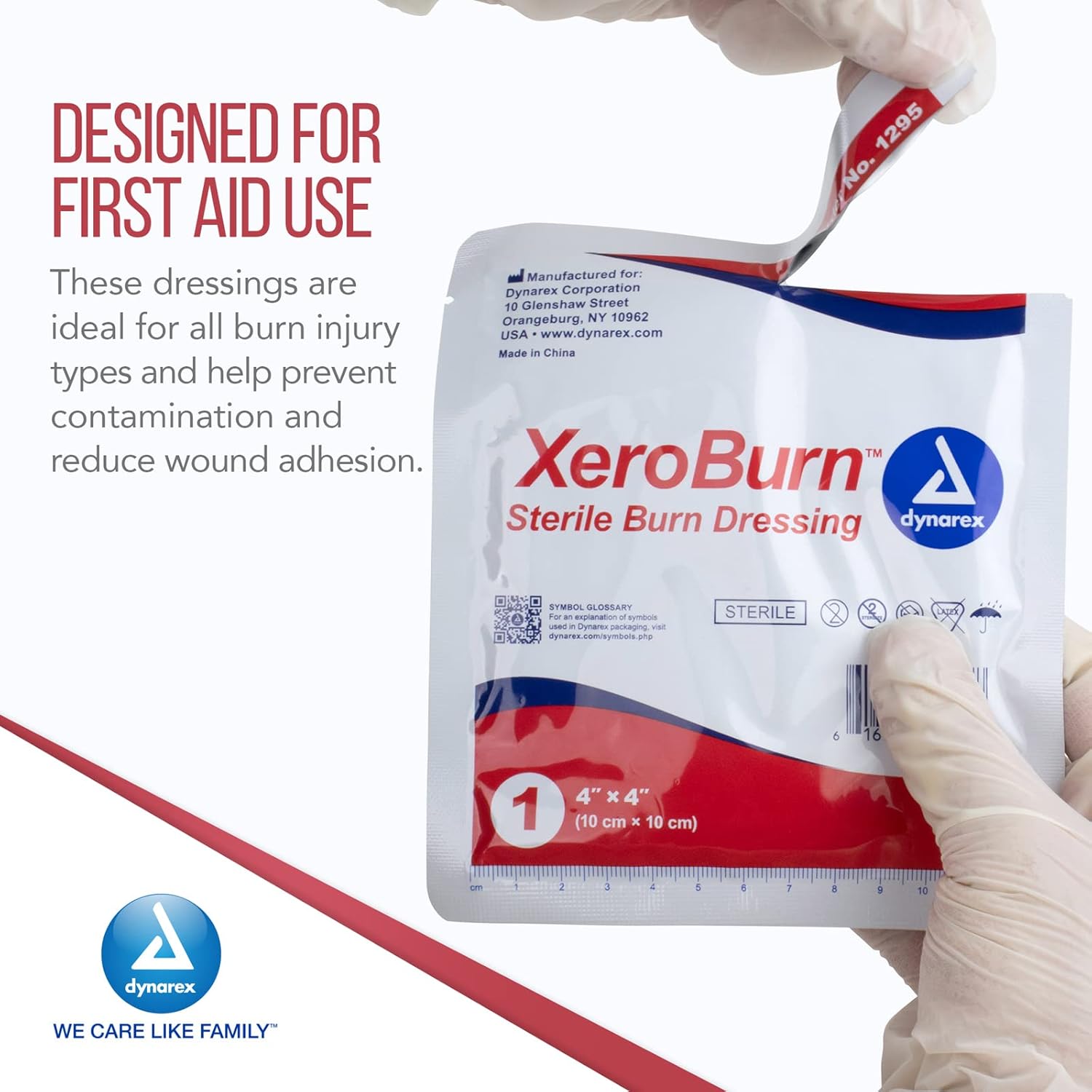 Dynarex XeroBurn Sterile Burn Dressing - Moist Burn Bandages with Cooling Gel for Temporary Relief - Infused with Soothing Tea Tree Oil, 1 Box - 15 Travel Patches : Health & Household