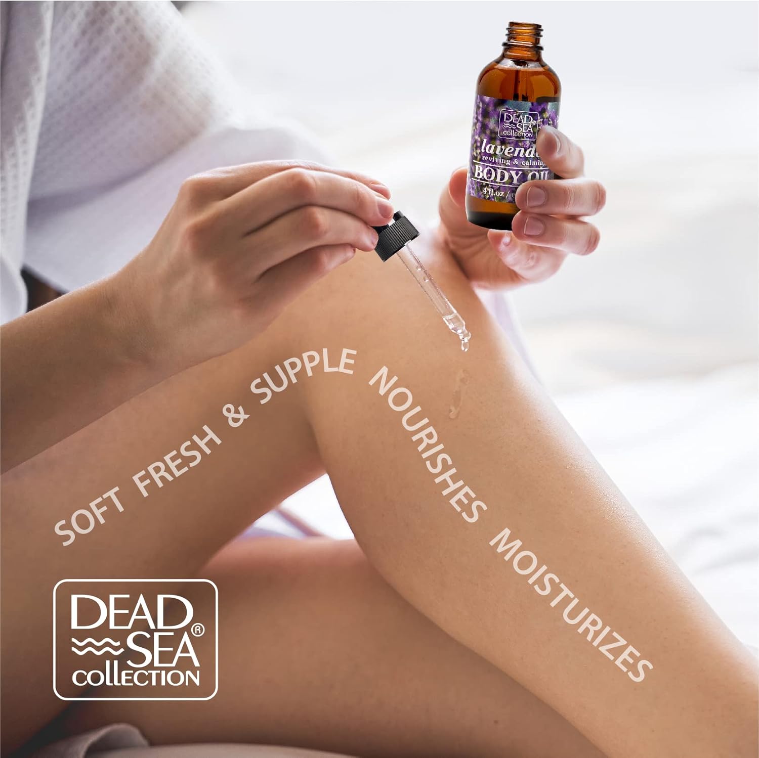 Dead Sea Collection Body Oil With Lavender-Dry Skin Moisturizer And Hydrating Massage Oil-Nourishing Bath Oil-Increase Skin Elasticity And Provide Anti-Aging(4 Fl.Oz) : Beauty & Personal Care