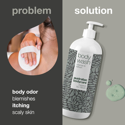 Shower Gel With 4-Terpineol Known From Tea Tree Oil 1000 Ml - Body Wash Helps Pimples, Athlete'S Foot, Ringworm, Jock Itch, Acne & Body Odor