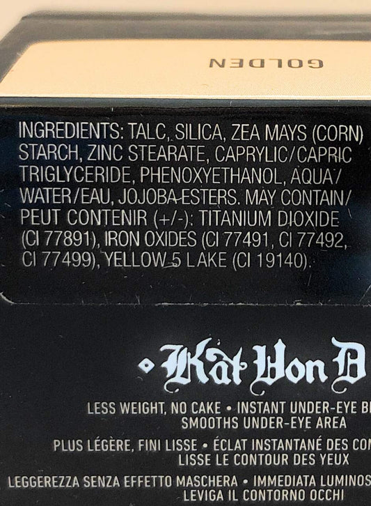 Kat Von D Lock-It Brightening Powder (Golden) : Beauty & Personal Care