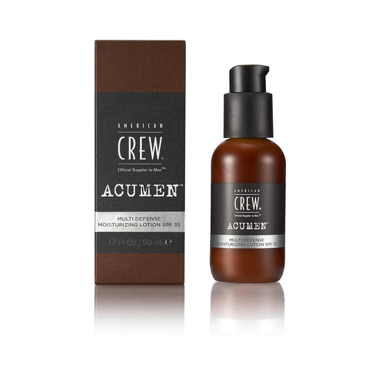 Men's Face Lotion by American Crew, Moisturizing Facial Lotion with SPF 35, Vitamin B5, E & Ginger Root Extract