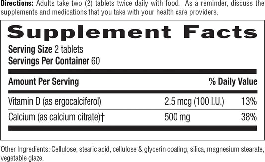 Country Life Calcium Citrate with d, 120-Count (Pack of 2)
