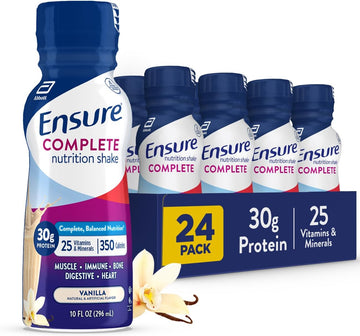 Ensure Complete Nutrition Shake | Meal Replacement Shake | 10 fl oz 24 Pack