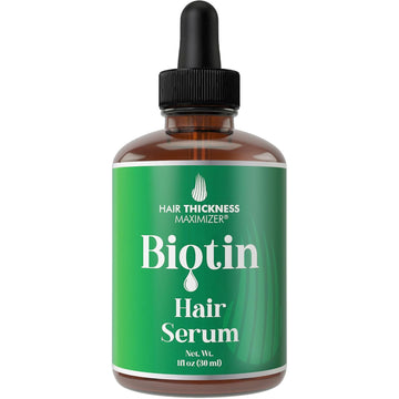 Biotin Oil For Hair Growth. Strengthens & Hydrates Thinning, Dry Hair For A Healthier-Looking Scalp. For Women & Men – Vegan 2Oz Serum