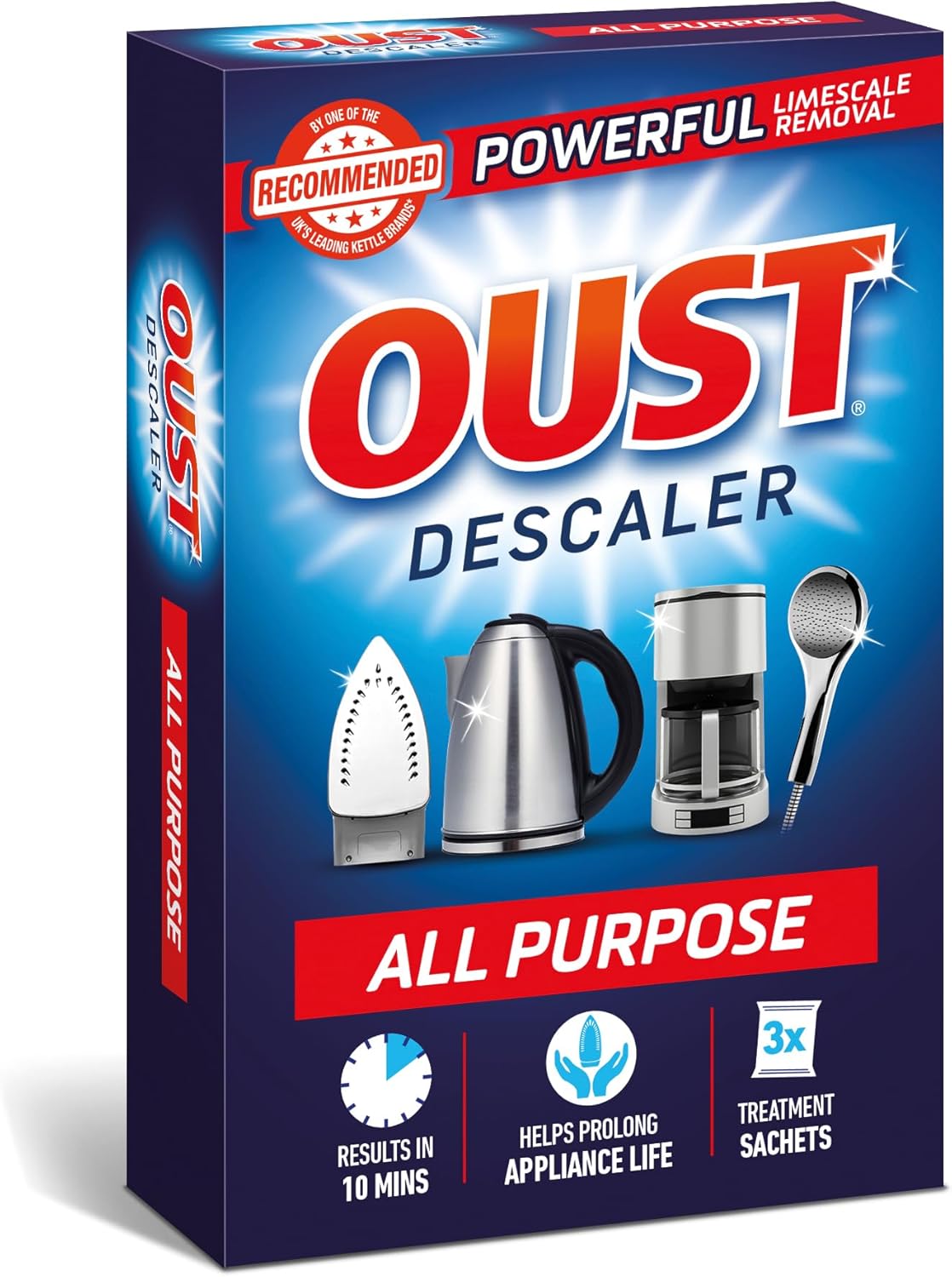 Oust All Purpose Descaler 3 X 25Ml Sachets (2)