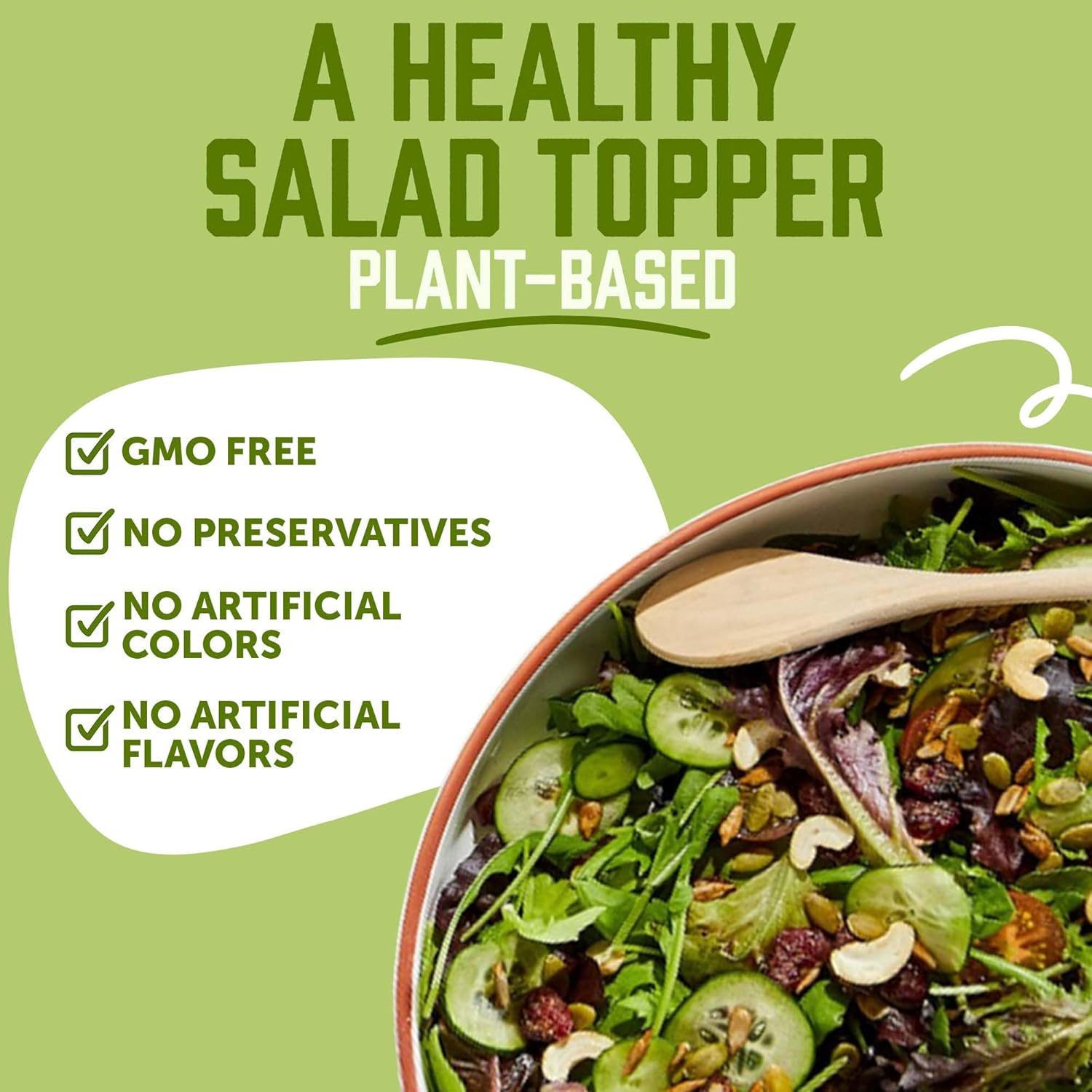 Natursource Salad Topper Wildberry - Salad Toppings, Salad Mix, Salad Toppers Seeds And Cranberries, Crunchy, Mixed Seeds For Salad, Oatmeal Or Yogurt, Natural, Gluten Free - 16 Oz (1 Lb) : Grocery & Gourmet Food