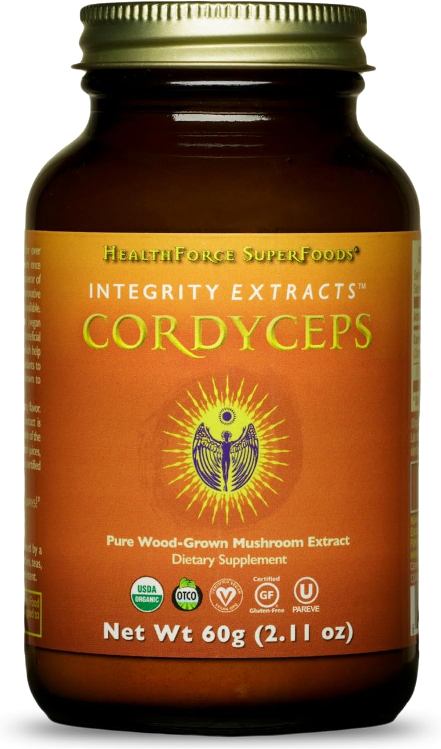 HEALTHFORCE SUPERFOODS Integrity Extracts Cordyceps - Powder - 60 Grams