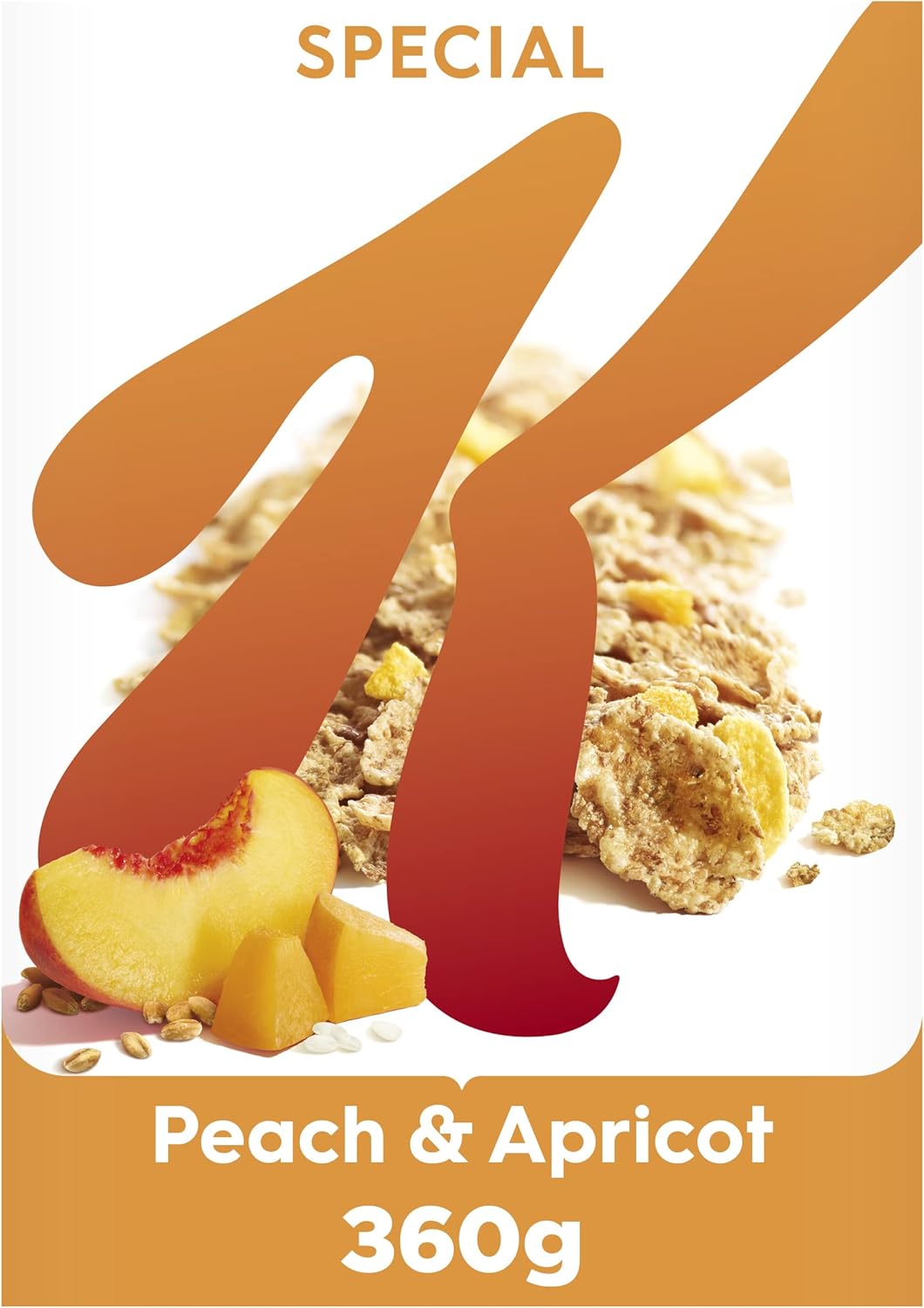 Special K Peach & Apricot Breakfast Cereal Box, 360G