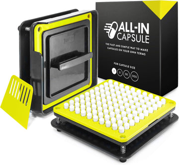 All-In Capsule Filling Machine For Size 1 - Make Your Own Capsules Now Easier And Faster - Clear Illustrated Instructions With Video