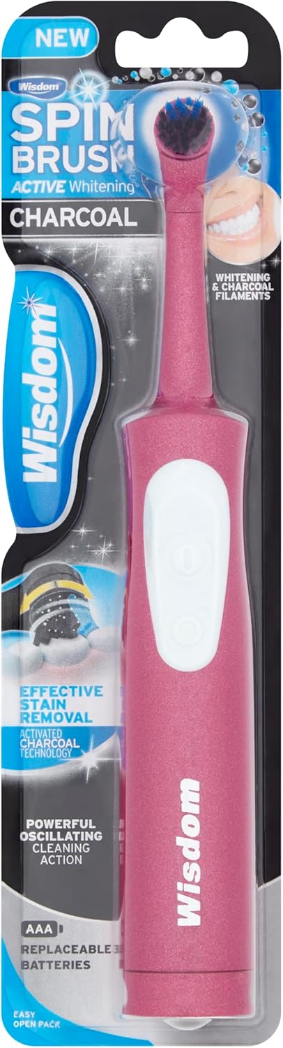 Wisdom Spin Head Brush Charcoal Electric