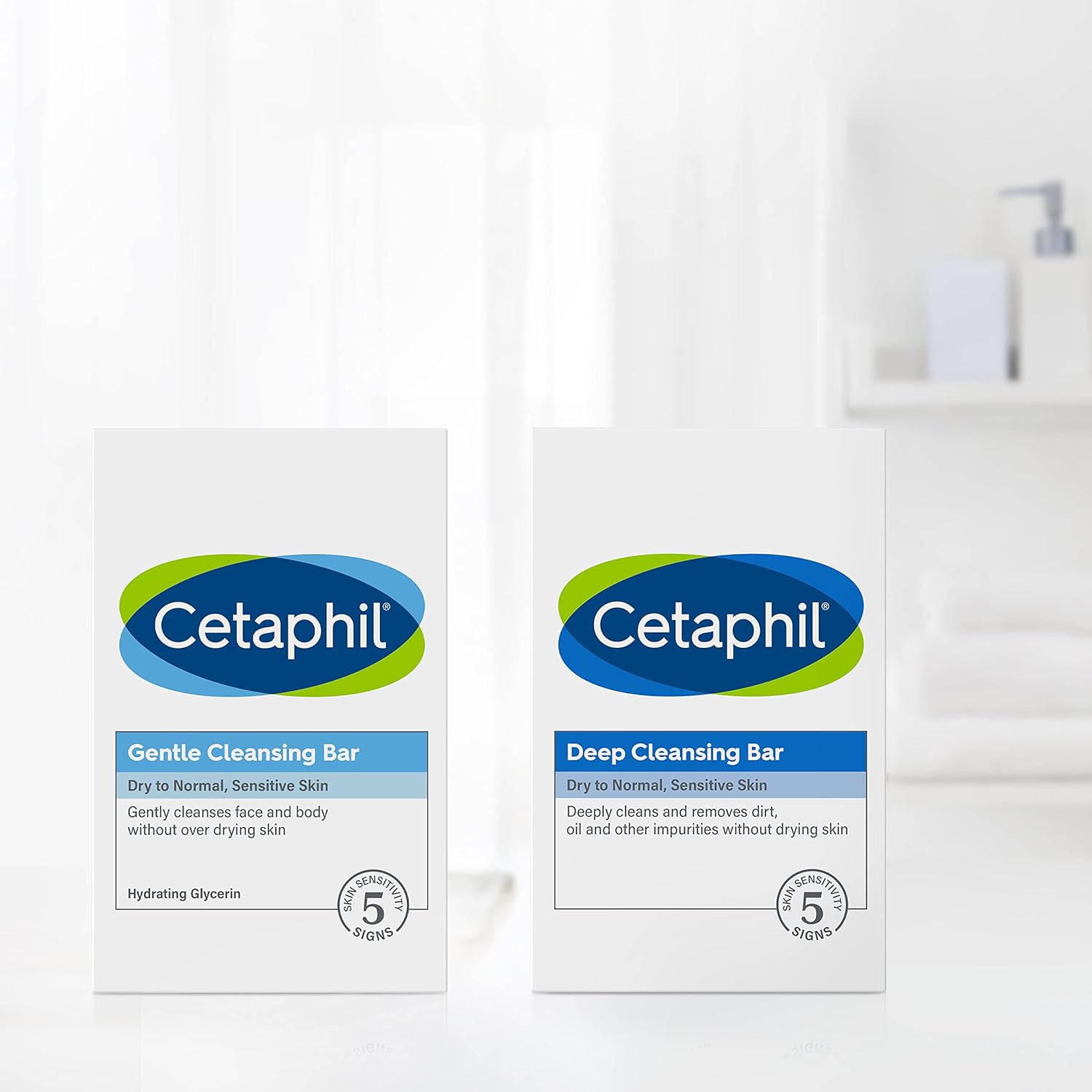 CETAPHIL Gentle Cleansing Bar, 4.5 oz Bar (Pack of 6), Nourishing Cleansing Bar For Dry, Sensitive Skin, Non-Comedogenic, (Packaging May Vary) : Beauty & Personal Care