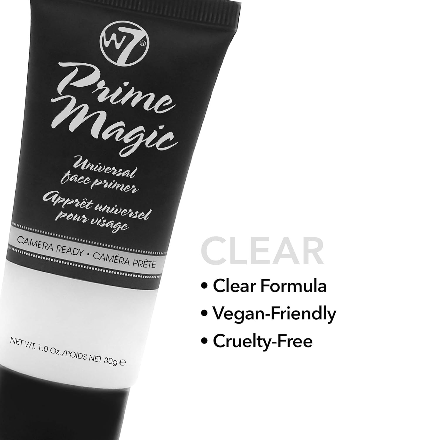 W7 Prime Magic Face Primer - Clear Makeup Base Priming Formula For Flawless Skin - Vegan Makeup : Foundation Primers : Beauty & Personal Care