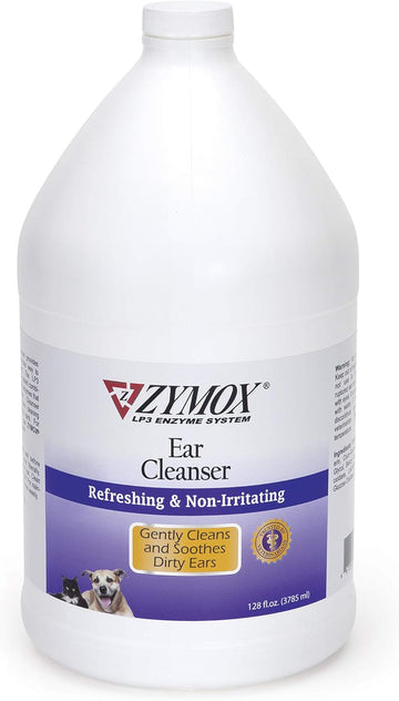 Zymox Ear Cleanser Solution For Dogs And Cats, 1 Gallon