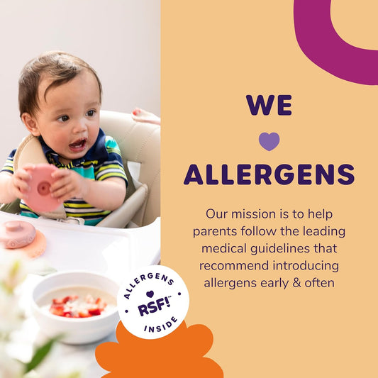 Ready Set Food Organic Baby Oatmeal Cereal – Safe & Easy Early Allergen Exposure For Babies 6+ Months, Organic Baby Food With 9 Top Allergens: Organic Peanuts, Milk, Eggs, Cashews & More (15 Servings) (Original)