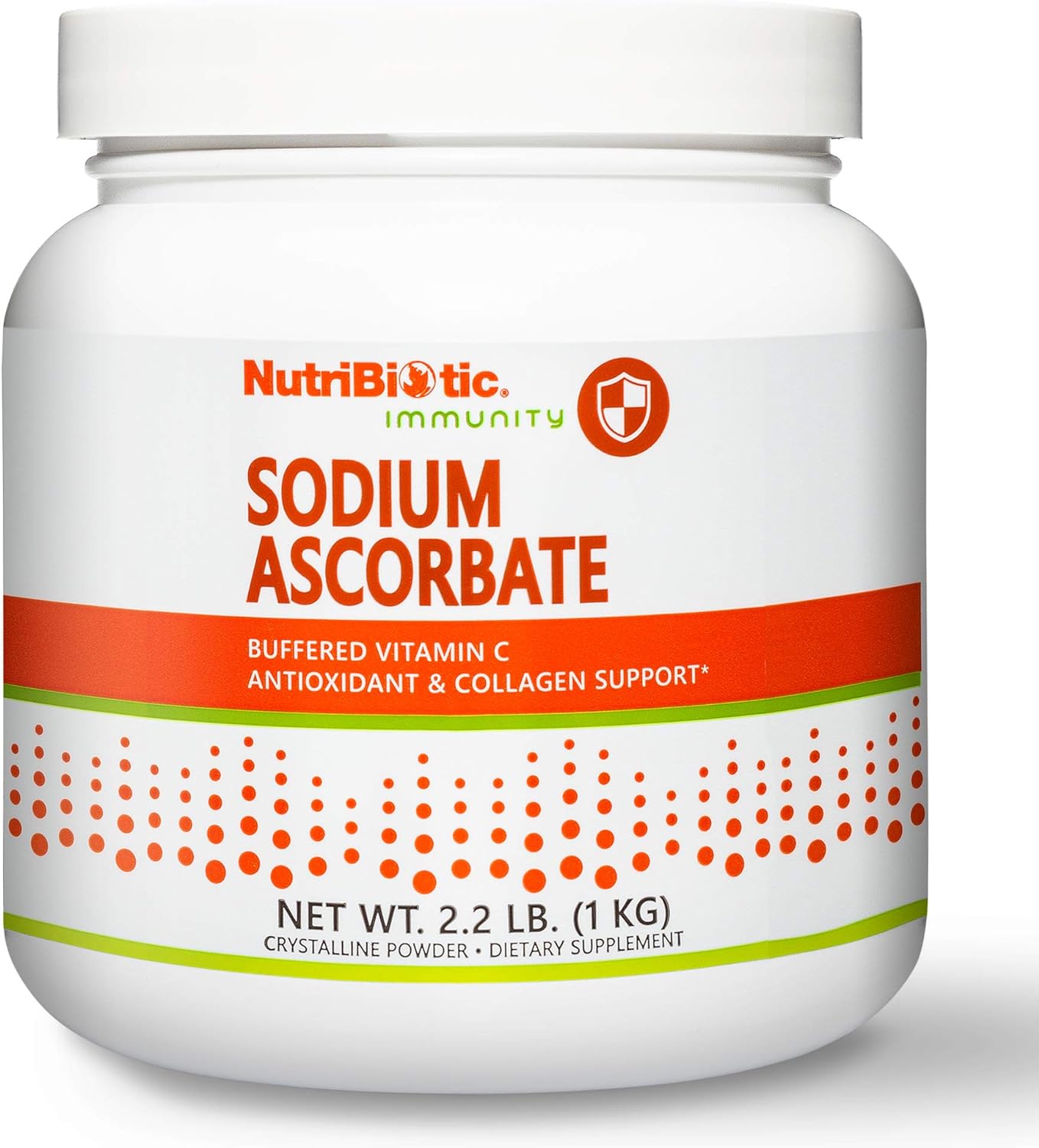 NutriBiotic - Sodium Ascorbate Buffered Vitamin C Powder, 2.2 Lb | Vegan, Non-Acidic & Easier on Digestion Than Ascorbic Acid | Essential Immune Support & Antioxidant Supplement | Gluten & GMO Free