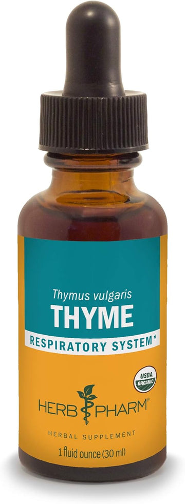 Herb Pharm Certified Organic Thyme Liq Extract for Respiratory System Support - 1  (DTHYME01)