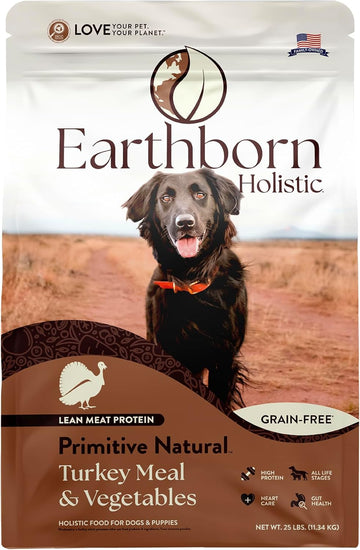 Earthborn Holistic Primitive Natural Grain Free Dry Dog Food, 25 Lb