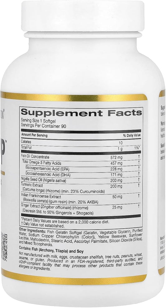 California Gold Nutrition Curcuminup™, 90 Fish Gelatin Softgels