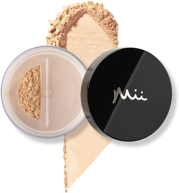 Mii Cosmetics Irresistible Face Base | 100% Pure Mineral Foundation | Award Winning | Medium Coverage | Flawless Finish | Suitable For Vegans | Precious Porcelain 01 | 8G