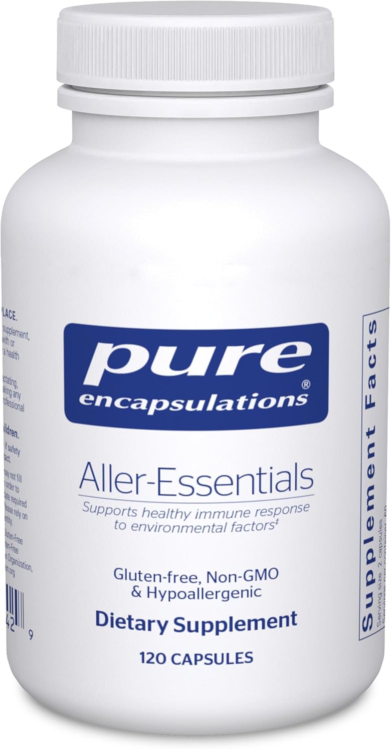 Pure Encapsulations Aller-Essentials | Hypoallergenic Dietary Supplement For Healthy Immune Response And Nasal Function | 120 Capsules