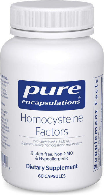 Pure Encapsulations Homocysteine Factors | Supplement To Support Normal Homocysteine Levels And Cardiovascular Health* | 60 Capsules