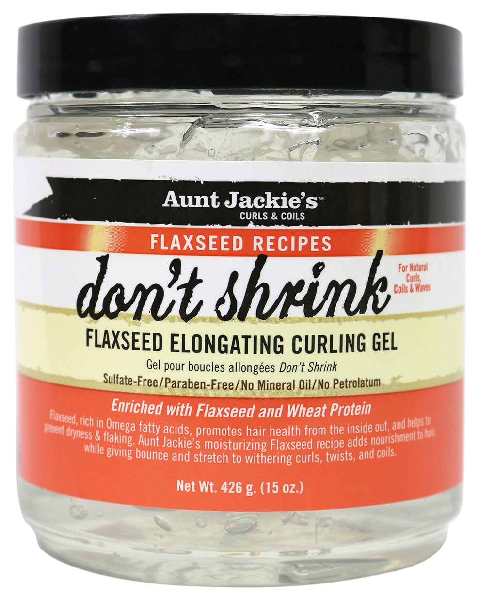 Aunt Jackie'S Flaxseed Collection Don'T Shrink Curl Gel : Beauty & Personal Care