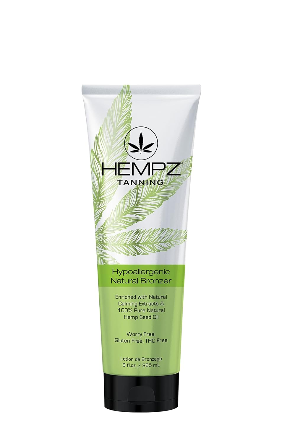 Hempz Hypoallergenic Natural Bronzer - Herbal Moisturizing Self Tanning Lotion For Tanning Beds, Beach, Sun 9 Fl Oz