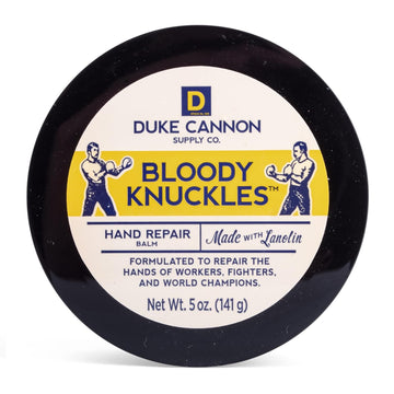 Duke Cannon Bloody Knuckles Hand Repair Balm - Unscented Moisturizer For Hardworking Hands | Lanolin Formula | Repair And Revitalize Dry, Cracked Skin | Ideal For Workers And Fighters (1 Pack)