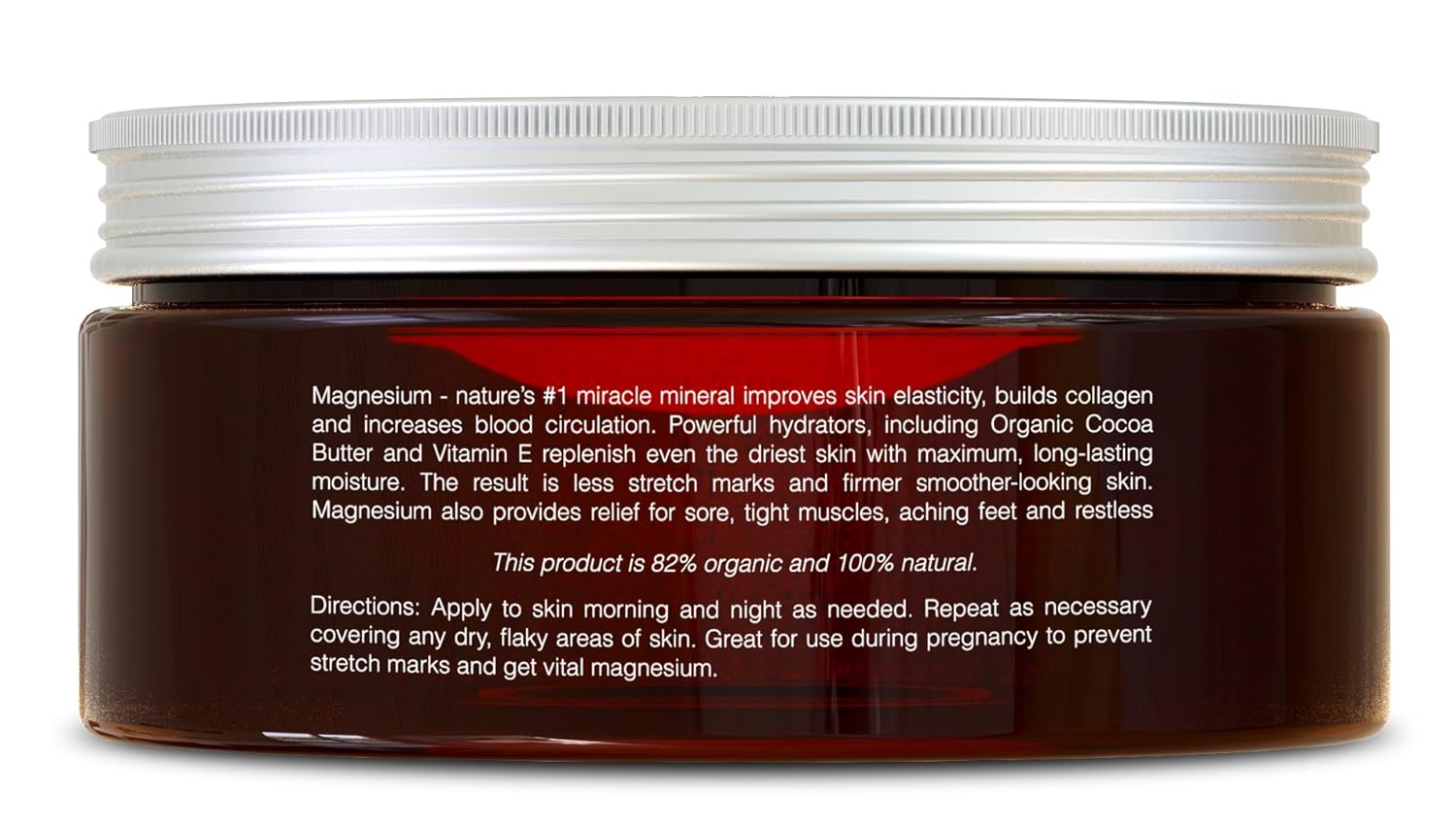 Seven Minerals, Natural Magnesium Cream for Pain Calm, Leg Cramps, Sleep & Muscle Soreness With Moisturizing Organic Cocoa Butter & Vitamin E - No Harmful Ingredients USA Made Safe for Kids (8 fl oz) : Beauty & Personal Care