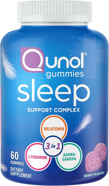 Qunol, Sleep Support Gummies Berry, 60 Count