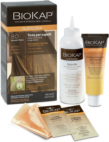 Bios Line Biokap Nutricolor Tinta Per Capelli 8.0 Biondo Chiaro 140 Ml