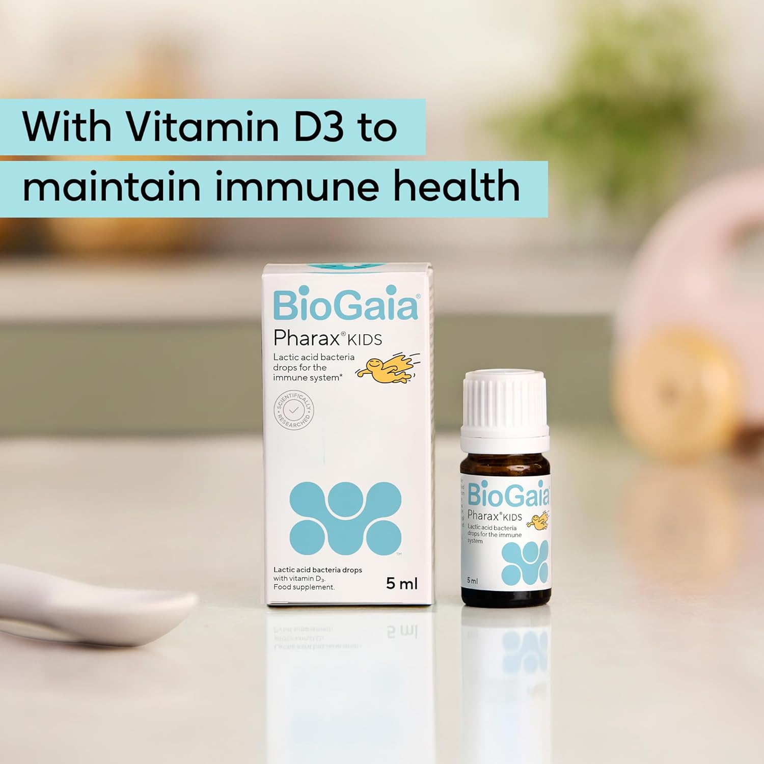BioGaia Pharax Drops for Kids | Probiotic Supplement with 100 Million Live L. Reuteri and Vitamin D | Gut and Immune Support for Children and Toddlers : Amazon.co.uk: Health & Personal Care