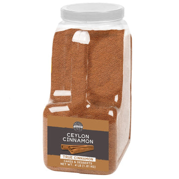 Birch & Meadow Ceylon Cinnamon, 4 Lb, True Cinnamon, Ground Spice