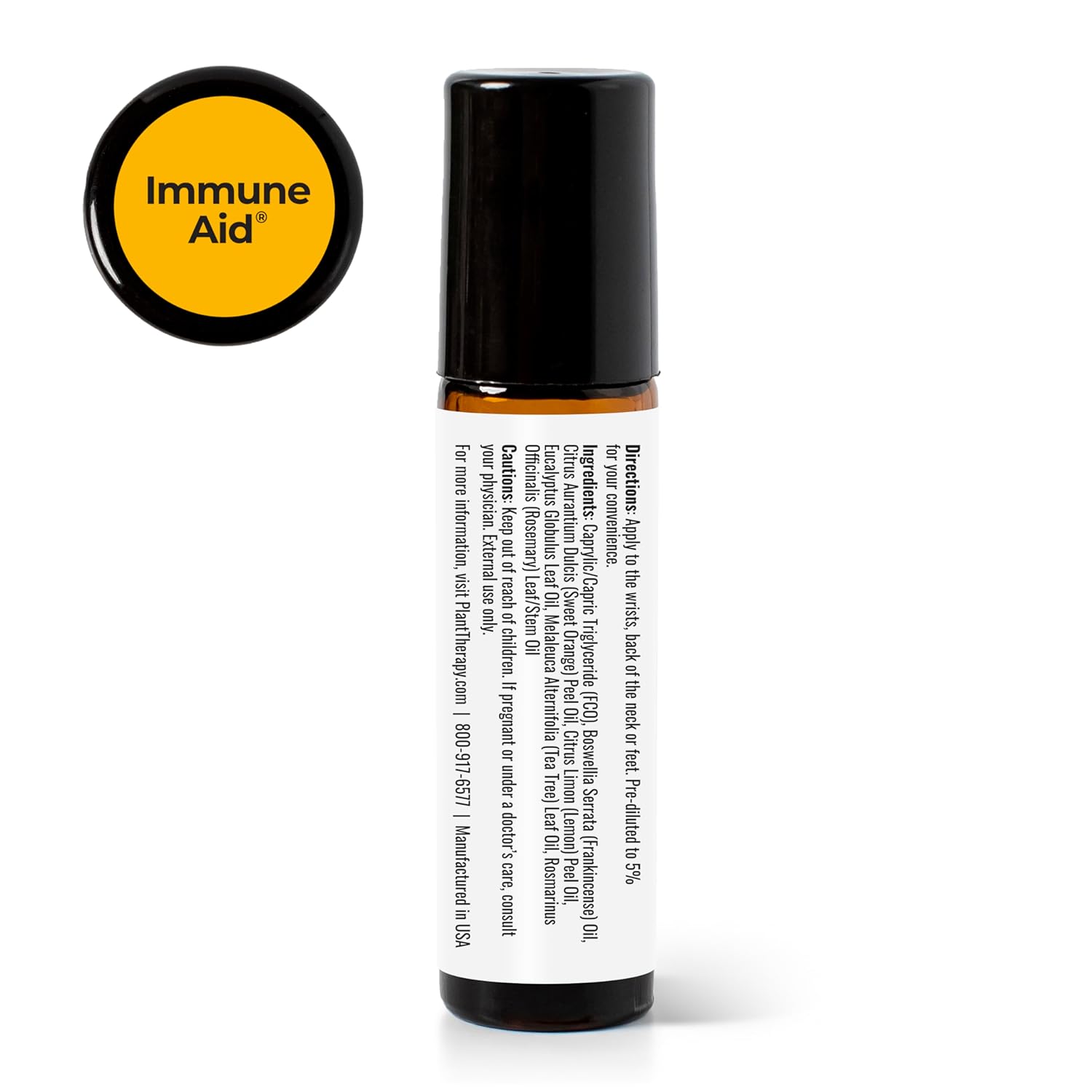Plant Therapy Immune Aid Essential Oil Blend 10 mL (1/3 oz) 100% Pure, Pre-Diluted Roll On, Therapeutic Grade : Health & Household