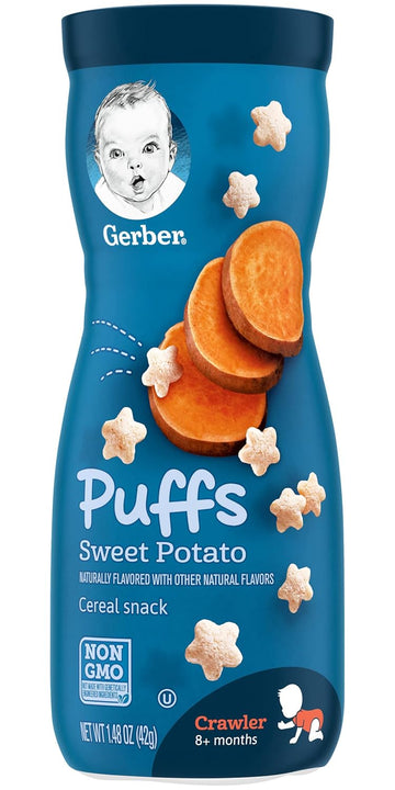 Gerber Baby Snacks Puffs Sweet Potato, 1.48 Oz